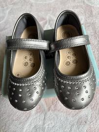 Ballerine Chicco n.24 bambina, argento scuro