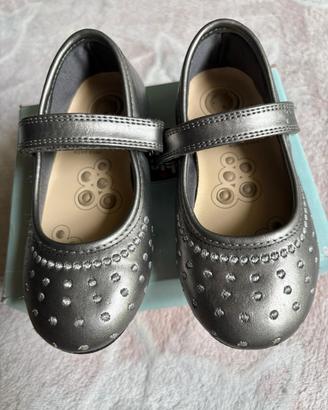 Ballerine Chicco n.24 bambina, argento scuro