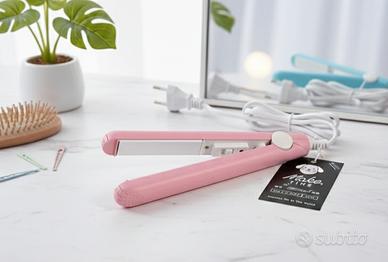 Mini Piastra per Capelli da Viaggio. Rosa