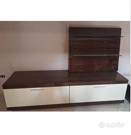 Mobile  Soggiorno Moderno -Parete Attrezzata legno