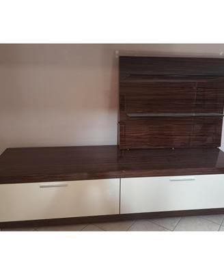 Mobile  Soggiorno Moderno -Parete Attrezzata legno