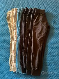 Pantaloni tuta in cotone garzato 8 paia - Tg. 12