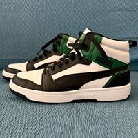 Puma Rebound V6 bianche/nere/verdi