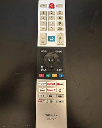 Telecomando originale Toshiba CT-8567 per Smart TV