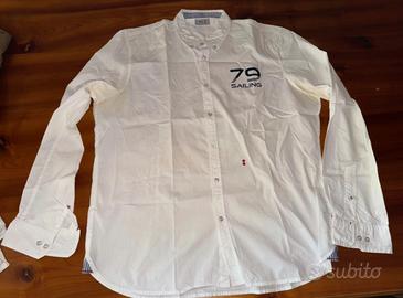 Slam camicia bianca nautica da uomo XXL