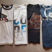 4 pz Magliette cotone manica corta 10-12 anni
