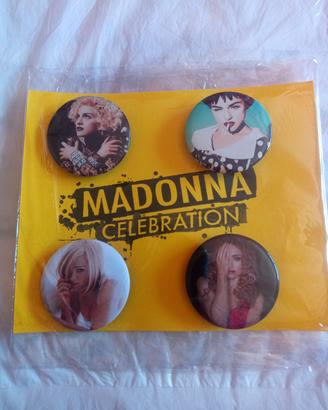 Set di 4 spille Madonna Celebration II