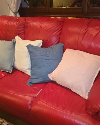 divani vera pelle rossi