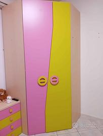 cabina armadio angolare 