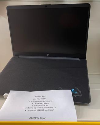 NOTEBOOK HP I3 256/8 WIN 11 15.6”