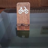 Supporto Porta Cellulare da Tavolo in Legno 