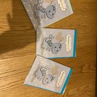 Set tre biglietti auguri nascita