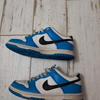 Nike Dunk Low Blue, white and black