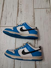 Nike Dunk Low Blue, white and black