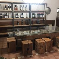 Tavoli, travi in legno di recupero