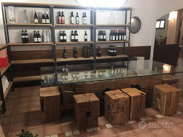 Tavoli, travi in legno di recupero