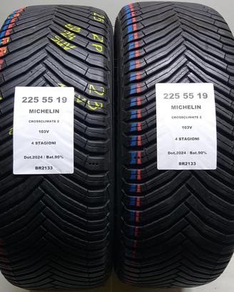 2 GOMME 225 55 19 MICHELIN BR2133