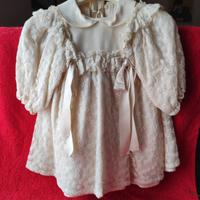 antico vestitino da battesimo per bambina 