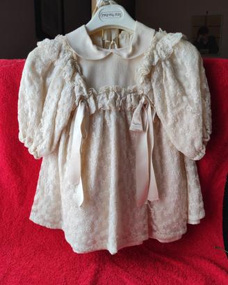 antico vestitino da battesimo per bambina 