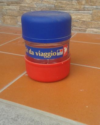 Contenitore mangia bevi da viaggio cani o gatti