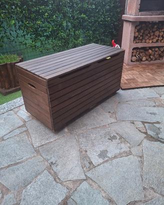 baule in legno da esterno 