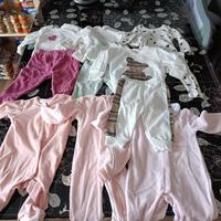 LOTTO ABBIGLIAMENTO NEONATA 0-12 Mesi