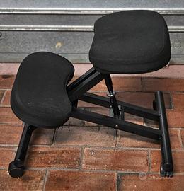 Sedia ergonomica regolabile con rotelle