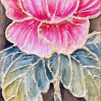 Bassorilievo Peonia, cm 26x60
