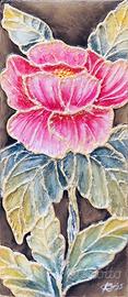 Bassorilievo Peonia, cm 26x60