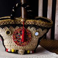 Coffa borsa artigianale "a carrittera" siciliana i