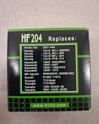 Filtro Olio Moto Hiflofiltro HF204 Nuovo