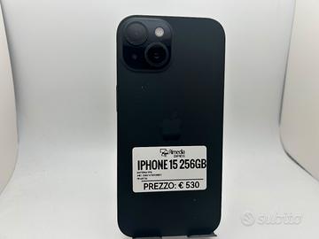 iPhone 15 256GB nero usato garanzia 