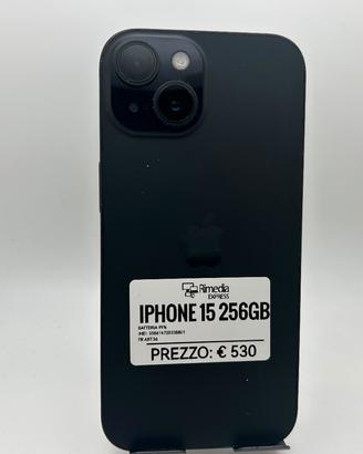 iPhone 15 256GB nero usato garanzia 
