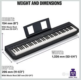 Pianoforte digitale Yamaha P-145