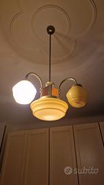 lampadario anni 50 in vetro di murano 