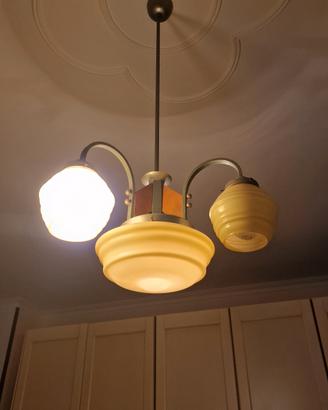 lampadario anni 50 in vetro di murano 