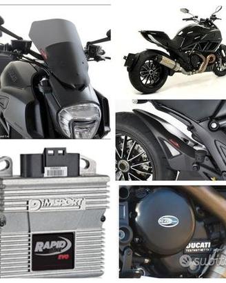 Ducati Diavel 1200 scarico centralina protezioni