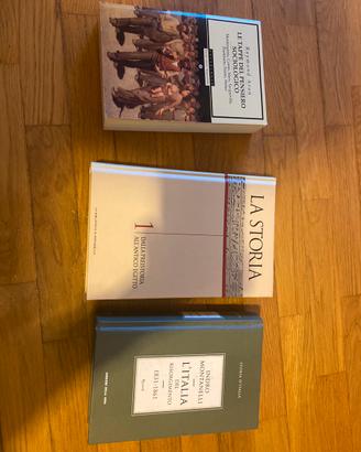 3 libri storici nuovi di zecca