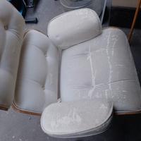 poltrona con poggiapiedi