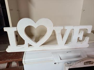 scritta shabby chic 