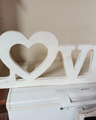 scritta shabby chic 