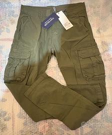 🪖 Pantaloni Verde Militare – Cargo da Collezione