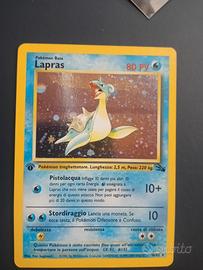 Lapras Fossil 10/62 Holo prima edizione