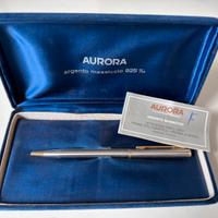 Penna Aurora argento massiccio 925
