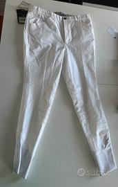Pantaloni equitazione uomo bianchi tg. 48 nuovi