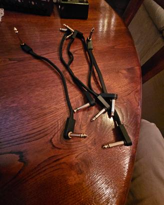 5 Cavi piatti 25 cm professional Jack Oro Rame OFC