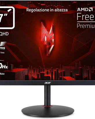 Monitor Gaming Acer Nitro 27" WQHD 180Hz – NUOVO
