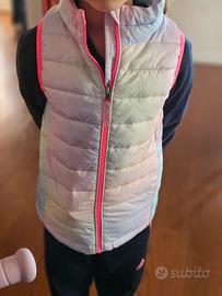 piumino leggero smanicato   bambina 7 anni