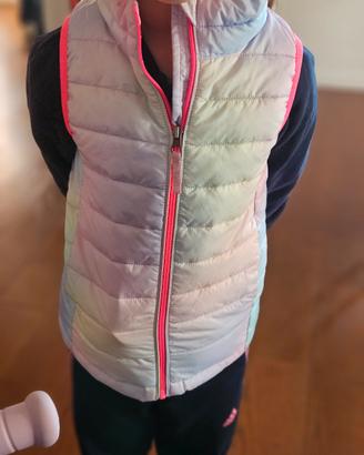 piumino leggero smanicato   bambina 7 anni