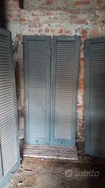  coppia di persiane esterne in legno 